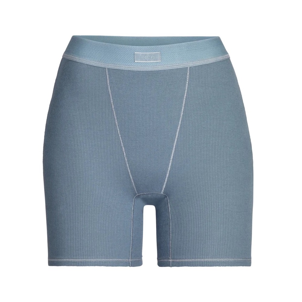 SKIMS Cotton Rib Boxer Kyanite NWT